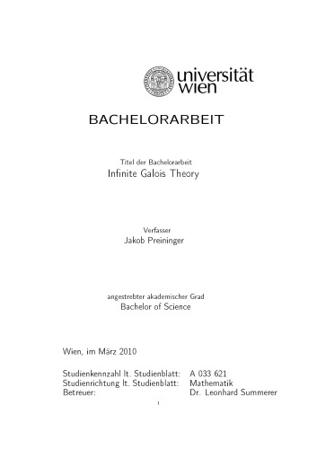 ﻿نظریه گالوا بی نهایت