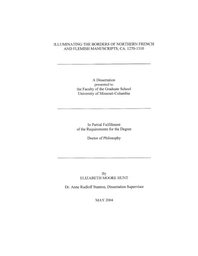 ﻿روشن کردن مرزهای نسخ خطی فرانسوی شمالی و فلاندری، حدود. 1270-1310