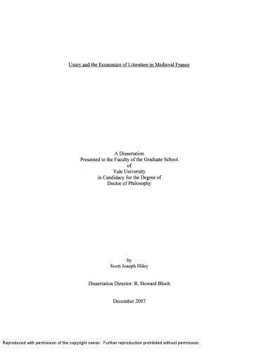 ﻿ربا و اقتصاد ادبیات در فرانسه قرون وسطی