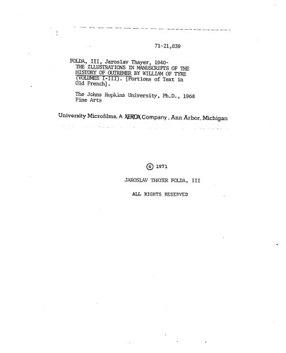 ﻿تصاویر موجود در دست نوشته های تاریخ اوترمر اثر ویلیام تایر