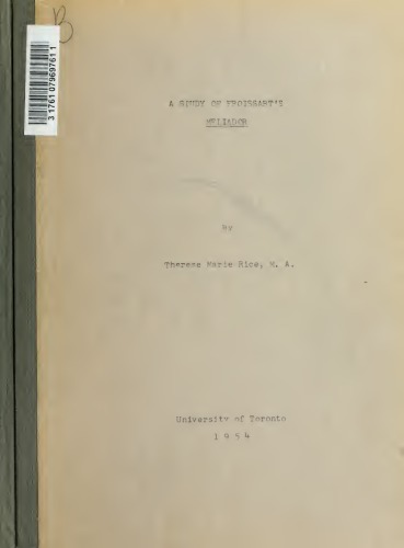 مطالعه ای در مورد ملیوادور Froissart