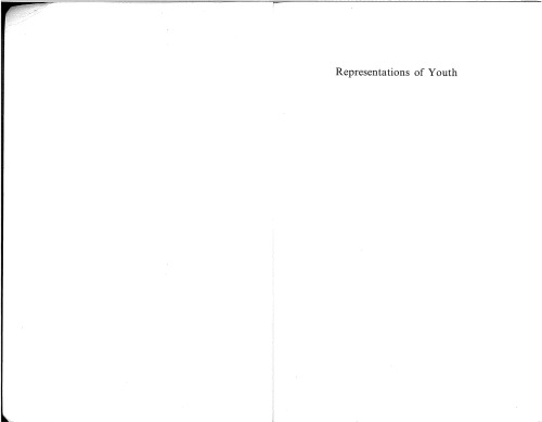 ﻿نمایندگی جوانان: مطالعه جوانان و نوجوانی در انگلیس و آمریکا