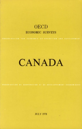 OECD Economic Surveys: Canada 1978.