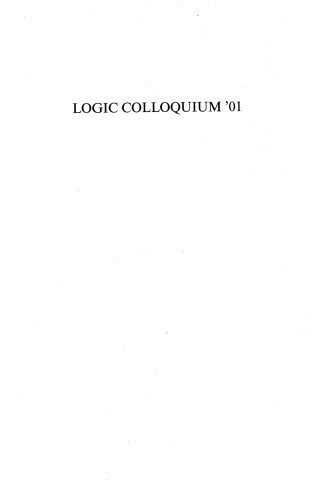 ﻿Logic Colloquium ’01: یادداشت های سخنرانی در منطق ، 20