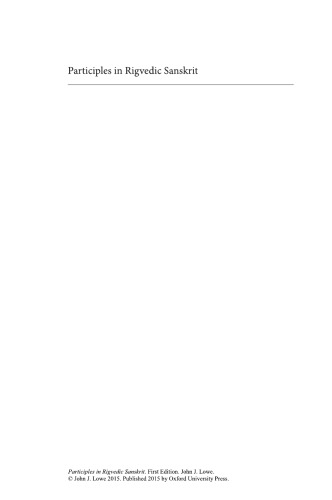 ﻿مشارکت در سانسکریت ریگودیک: نحو و معناشناسی اشکال افعال صفت