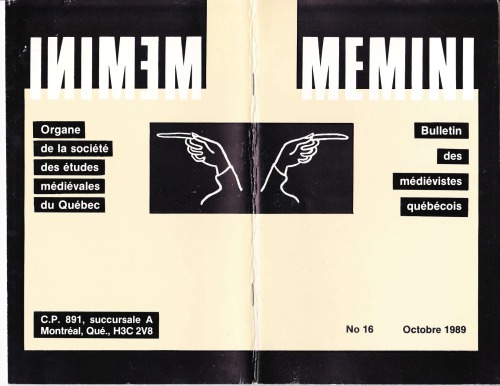 ﻿Memini: بولتن قرون وسطایی کبک