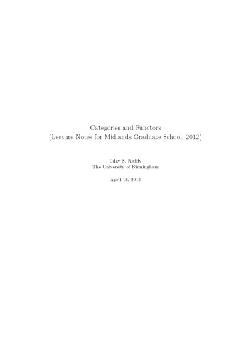 ﻿مقوله ها و کارکردها (یادداشت های سخنرانی برای مدرسه تحصیلات تکمیلی میدلندز، 2012)