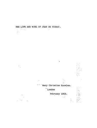 ﻿زندگی و کار ژان دو ویگنی