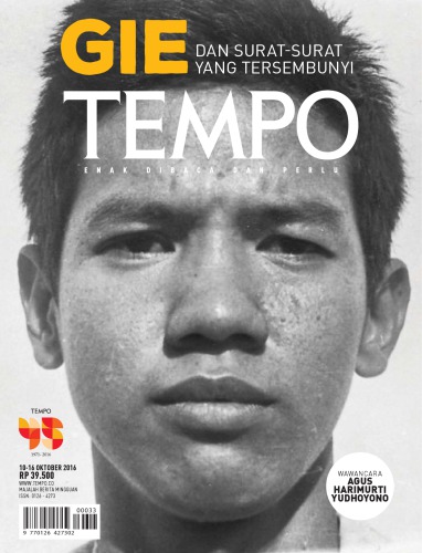 مجله Tempo - 10 اکتبر 2016: Gie and Hidden Letters