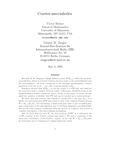 Coxeter-associahedra