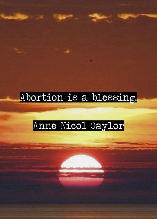 ﻿سقط جنین یک نعمت است