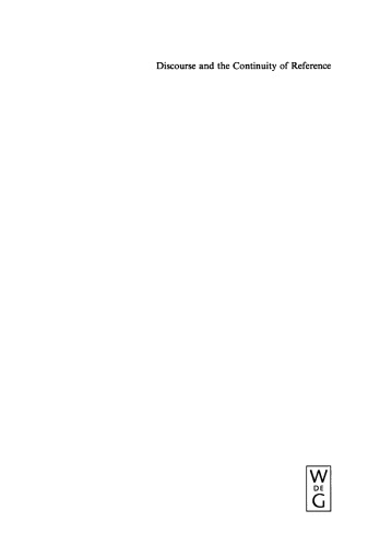 ﻿گفتمان و تداوم ارجاع: بازنمایی طبقه بندی ذهنی