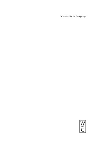 ﻿مدولاریت در زبان: عدم تطابق ساختاری و مقوله ای در نحو و معناشناسی