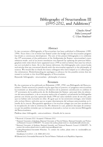 ﻿کتابشناسی ساختارگرایی III (1995-2012 و اضافات)