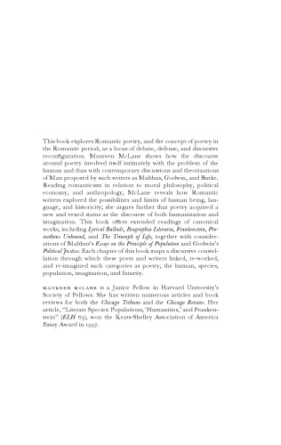 ﻿رمانتیسم و ​​علوم انسانی: شعر ، جمعیت و گفتمان گونه ها