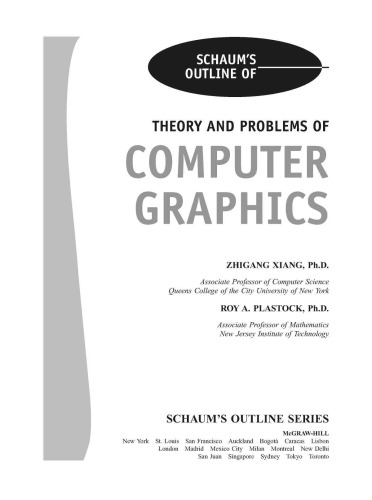 ﻿Schaum’s Outline of Computer Graphics