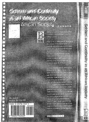 ﻿شکاف و تداوم در یک جامعه آفریقایی: مطالعه زندگی روستای ندمبو