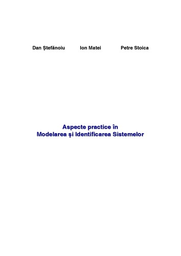﻿جنبه های عملی در مدل سازی و شناسایی سیستم ها
