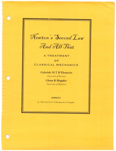 ﻿قانون دوم نیوتن و همه آن: درمان مکانیک کلاسیک
