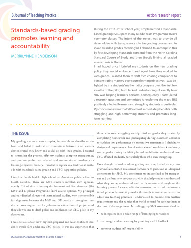 ﻿درجه بندی مبتنی بر استاندارد باعث افزایش یادگیری و پاسخگویی می شود
