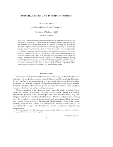 ﻿حلقه های اصلی و عوامل ثابت [یادداشت های توضیحی]