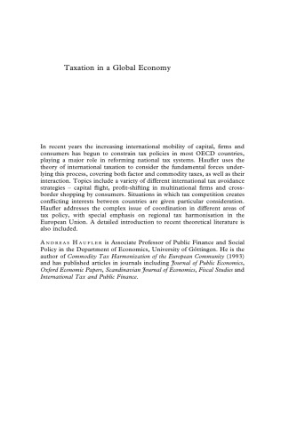 ﻿مالیات در اقتصاد جهانی: نظریه و شواهد