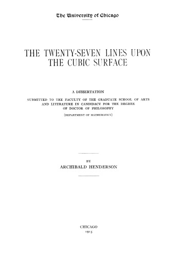 ﻿بیست و هفت خط روی سطح مکعب