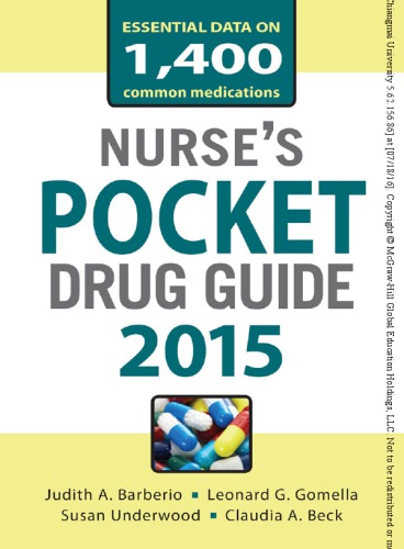 ﻿Nurses Pocket Drug Guide 2015