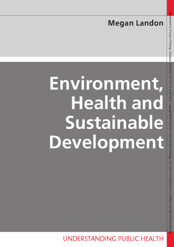 ﻿محیط زیست، سلامت و توسعه پایدار