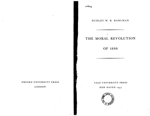 انقلاب اخلاقی سال 1688