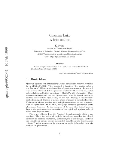 ﻿منطق کوانتومی یک طرح کلی