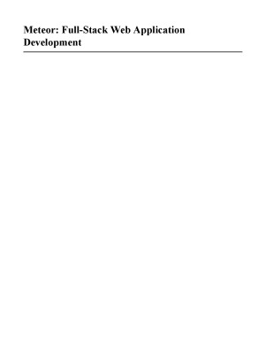 ﻿توسعه اپلیکیشن وب Meteor Full-Stack