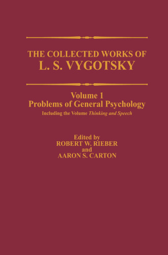 ﻿آثار گردآوری شده L. S. Vygotsky: مشکلات روانشناسی عمومی ، از جمله حجم اندیشه و گفتار