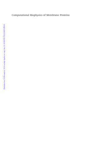 ﻿بیوفیزیک محاسباتی پروتئین های غشایی