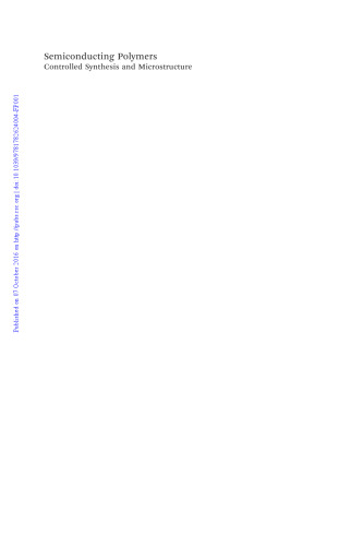 ﻿پلیمرهای نیمه رسانا: سنتز و ریزساختار کنترل شده