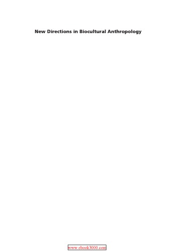 ﻿جهت گیری های جدید در انسان شناسی زیست فرهنگی