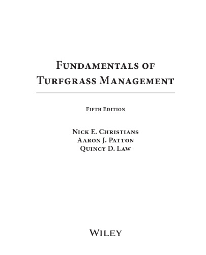 ﻿مبانی مدیریت چمن