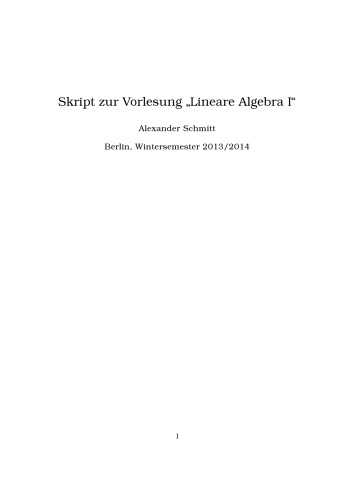 ﻿جبر خطی I [سخنرانی های سخنرانی]