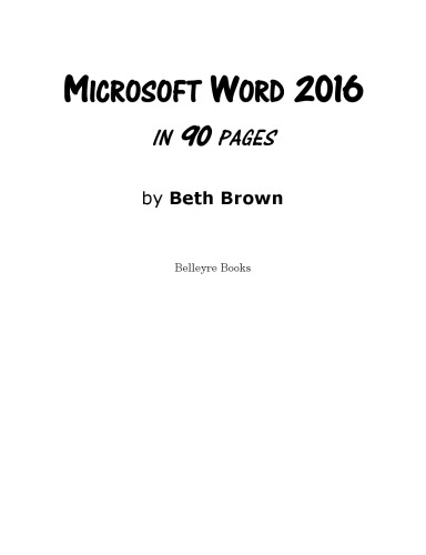 ﻿Microsoft Word 2016 در 90 صفحه