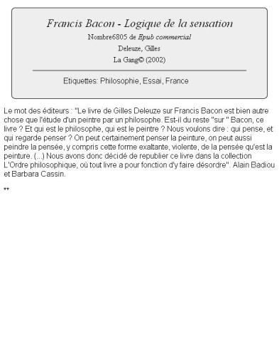 ﻿فرانسیس بیکن - منطق احساس