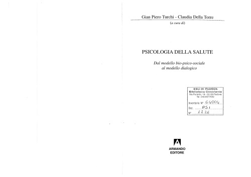 ﻿روانشناسی سلامت. از مدل زیستی-روانی-اجتماعی تا مدل دیالوگ