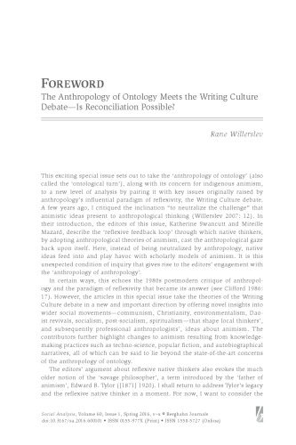 ﻿تحلیل اجتماعی، دوره 60، شماره 1، بهار 1395
آنیمیسم فراتر از روح: هستی شناسی، بازتاب و ساخت دانش انسان شناختی