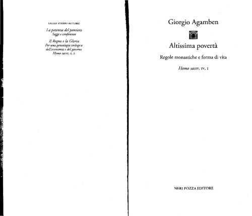 ﻿فقر بسیار زیاد: قوانین و اشکال زندگی رهبانی