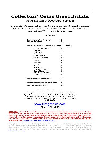 ﻿کاتالوگ سکه بریتانیا 'Collectors Coins بریتانیا 2005 32nd Edition'