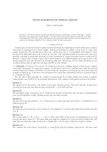 ﻿زیر گروه های محدود گروه های رسمی [یادداشت های توضیحی]