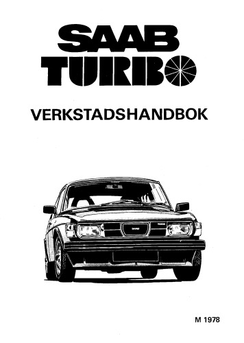 ﻿راهنمای کارگاه SAAB Turbo M 1978