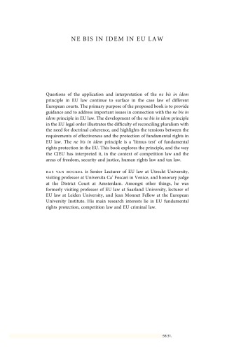 ﻿Ne Bis in Idem در حقوق اتحادیه اروپا