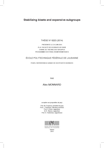 ﻿بیست های تثبیت کننده و زیرگروه های گسترده [پایان نامه دکتری]