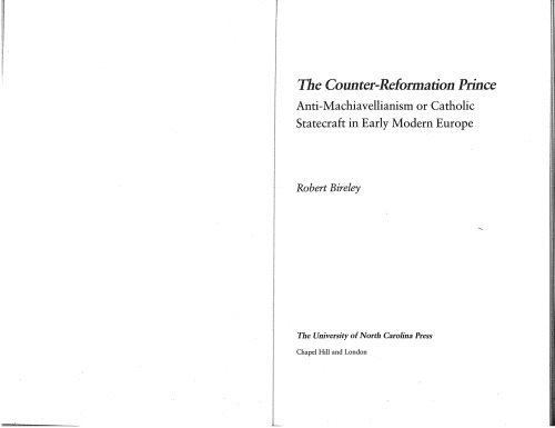 ﻿شاهزاده ضد اصلاحات: ضد ماکیاولیسم یا حکومت کاتولیک در اروپای مدرن اولیه