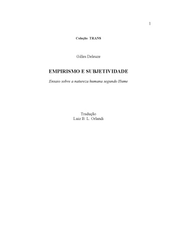 ﻿تجربه گرایی و سوبژکتیویته: مقاله ای در مورد طبیعت انسان از نظر هیوم